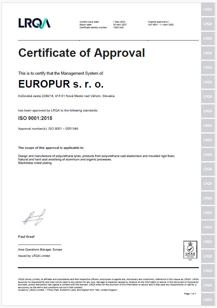 iso europur certifikat en